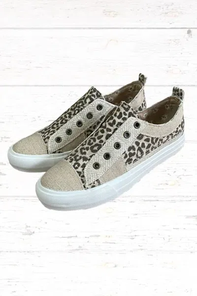 Gypsy Jazz Women's Alice Slip On Sneakers In Cream Leopard In Brown