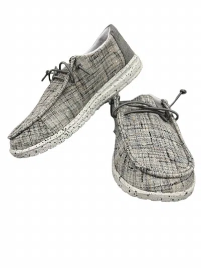 Gypsy Jazz Women's Cassandra With Sparkle Slip On Shoes In Grey In Gray