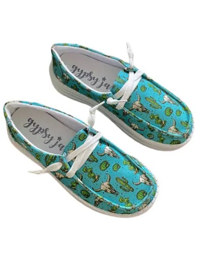 Gypsy Jazz Women's Elizabeth Slip On Sneaker In Turquoise In Blue