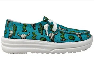 Gypsy Jazz Women's Elizabeth Slip On Sneaker In Turquoise In Multi