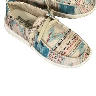 Gypsy Jazz Women's Jazzed Mixed Canvas Shoe In Beige Multi