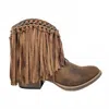 Gypsy Jazz Women's Juno Boot With Fringe In Tan In Multi