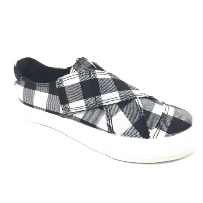 Gypsy Jazz Women's Plaid Along Sneakers In White In Multi