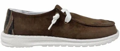 Gypsy Jazz Women's Poppy Suede Casual Shoe In Tan In Multi