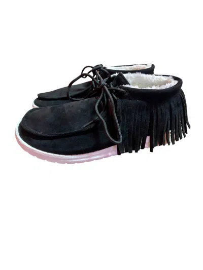 Gypsy Jazz Women's Rattler Moccasin In Black