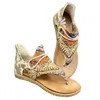 GYPSY JAZZ WOMEN'S ROCK WITH ME SANDALS IN BROWN MULTI