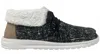 Gypsy Jazz Women's Sherpa Lined Casual Shoe In Black In Black