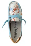 Gypsy Jazz Women's Tooled Mooma Sneakers In Turquoise In Blue