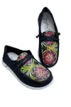 Gypsy Jazz Women's Tulip Slip On Sneaker In Black In Black