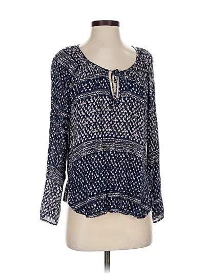 Pre-owned Gypsy Rose 3/4 Sleeve Blouse In Blue