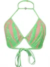 Gyv Me Body Carnival Bra Top In Lime In Green