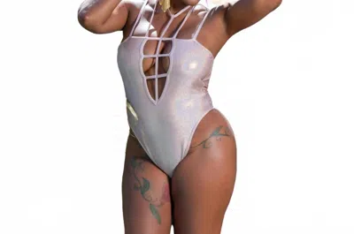 Gyv Me Body Entanglement Bathing Suit In Rose In Multi
