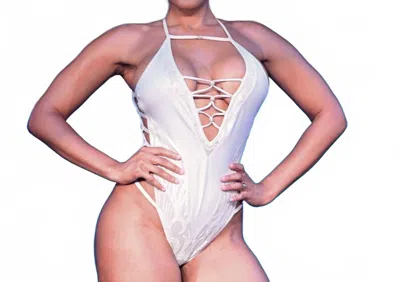 Gyv Me Body Sensation One Piece In White In Purple