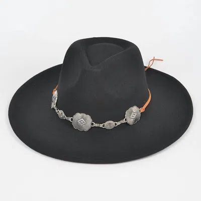 H & D Accessories Women's Faux Wool Fedora Hat In Black