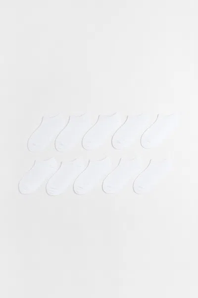 H&m 10-pack Ankle Socks In White
