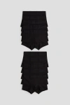 H&m Kids'  10-pack Cotton Trunks In Black