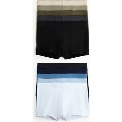 H&m 10-pack Short Cotton Trunks In Black