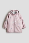 H&m Kids'  2.5-layer Rain Jacket In Pink
