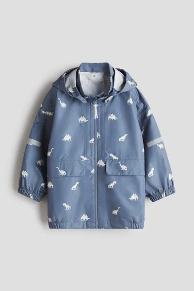 H&m Kids' 2.5-layer Rain Jacket In Blue