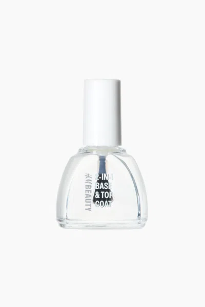 H&m 2-in-1 Base & Top Coat In Transparent