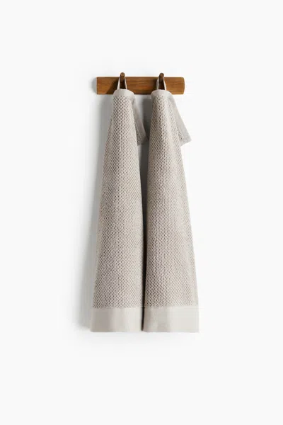H&m 2-pack Cotton Terry Guest Towels In Brown
