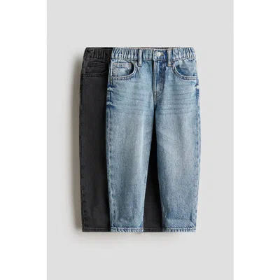 H&m Kids'  2-pack Loose Fit Tapered Leg Jeans In Multi