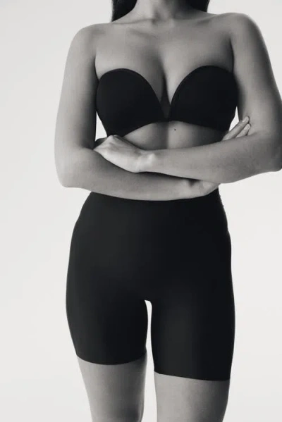 H&m 2-pack No-show Light Shaping Bikers In Black