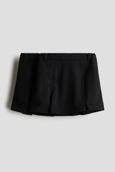 H&m Kids'  2-pack Pleated School Skirts In Black