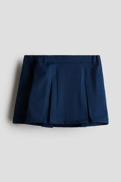 H&m Kids'  2-pack Pleated School Skirts In Blue