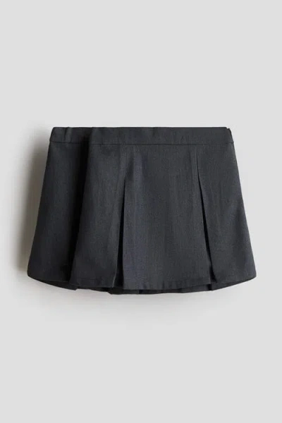 H&m Kids'  2-pack Pleated School Skirts In Gray