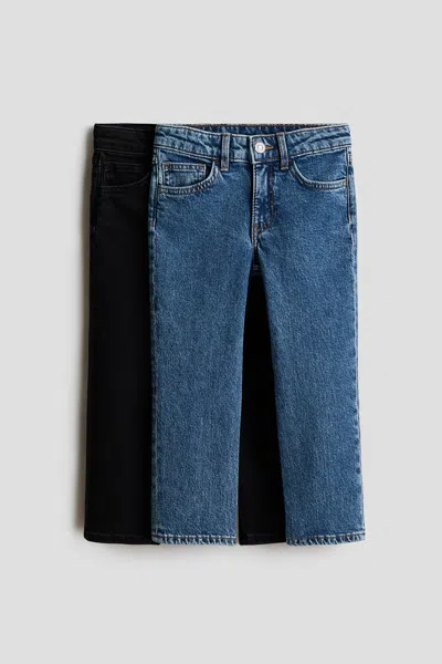 H&m Kids' 2-pack Relaxed-fit Jeans In Blue