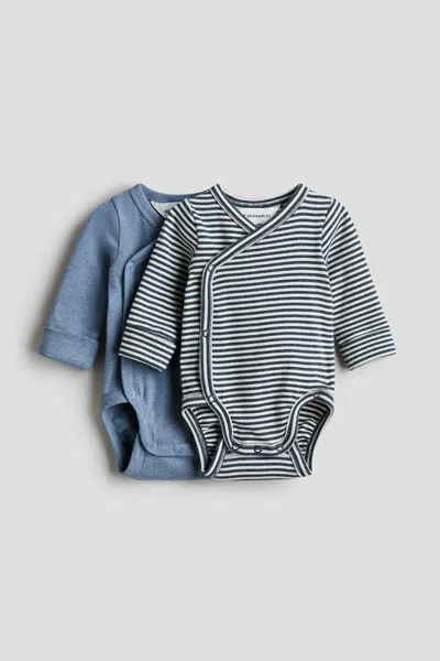 H&m Babies' 2-pack Room-to-grow Bodysuits In Multi