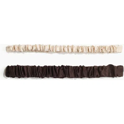 H&m 2-pack Silk Hairbands In Multi