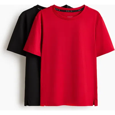 H&m Kids'  2-pack Sports Tops With Drymove In Multi