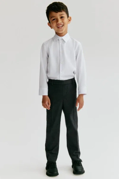 H&m Kids'  2-pack Straight Leg Pants In Dark Gray