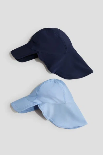 H&m Kids'  2-pack Upf 50 Sun Caps In Multi