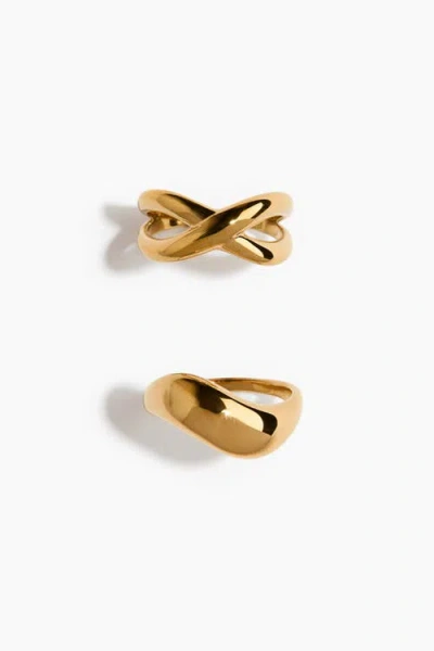 H&m 2-pack Waterproof Rings In Blue