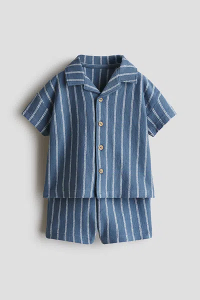 H&m Kids' 2-piece Cotton Jersey Set In Black