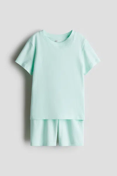 H&m Kids' 2-piece Cotton Jersey Set In Blue