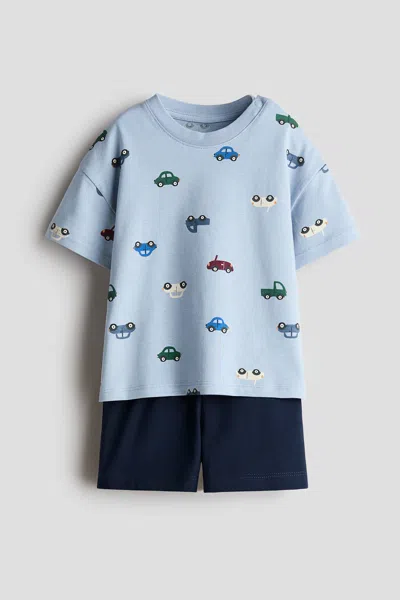 H&m Kids' 2-piece Cotton Set In Blue