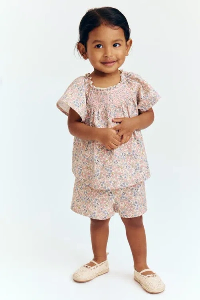 H&m Babies'  2-piece Cotton Set In Pink