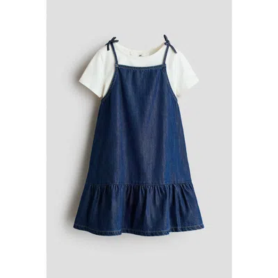 H&m Kids'  2-piece Dress And Top Set In Blue