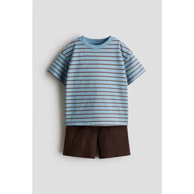 H&m Kids'  2-piece Jersey Set In Blue