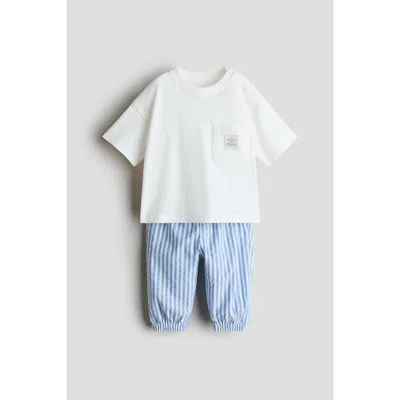 H&m Babies'  2-piece Linen-blend Set In Multi