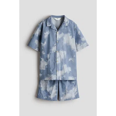 H&m Kids'  2-piece Poplin Set In Blue