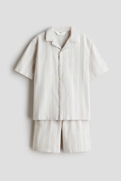 H&m Kids' 2-piece Poplin Set In Blue