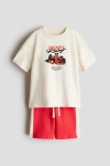 H&m 2-piece Printed Set In Multi