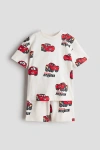 H&m Kids'  2-piece Printed Set In White