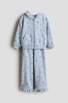 H&m Kids'  2-piece Printed Sweatshirt Set In Blue