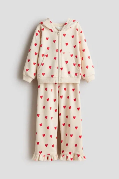 H&m Kids'  2-piece Printed Sweatshirt Set In Multi
